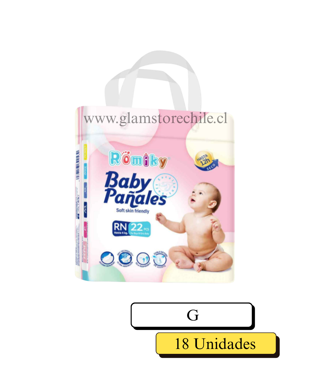 Pañales bebé talla G