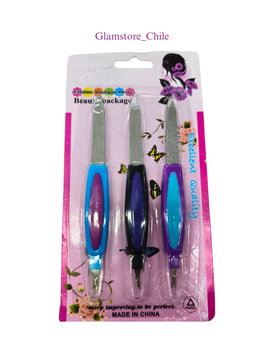 LIMAS METALICAS 3 PCS
