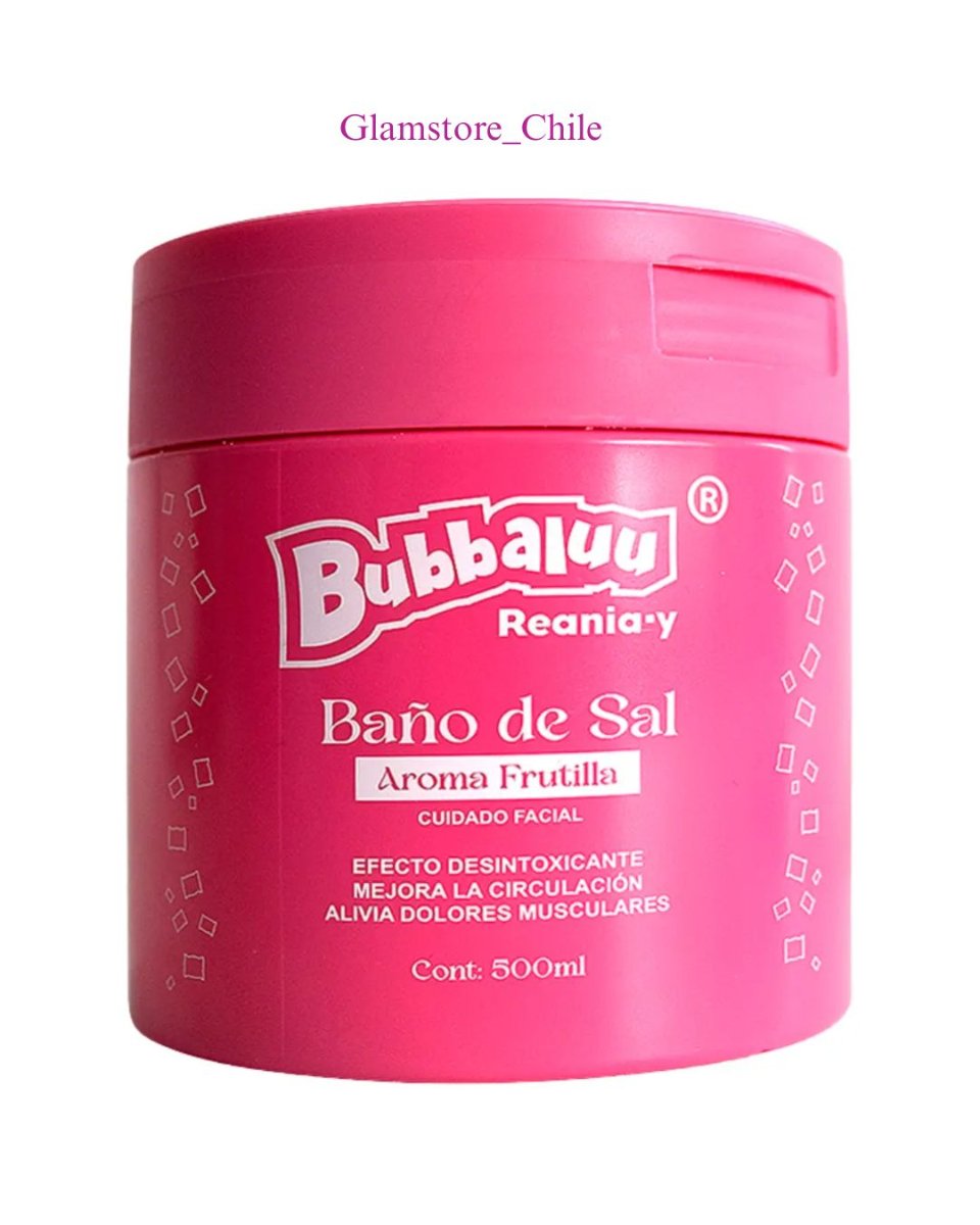 BAÑO DE SAL FACIAL FRUTILLA BUBBALUU