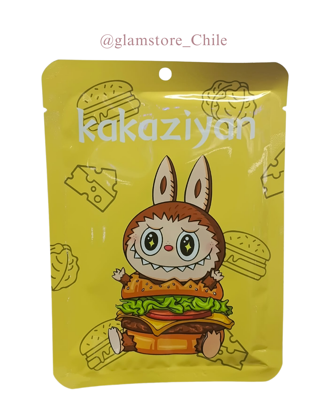 Mascarilla Facial Labubu Hamburguesa