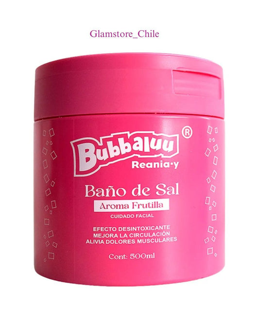 BAÑO DE SAL FACIAL FRUTILLA BUBBALUU