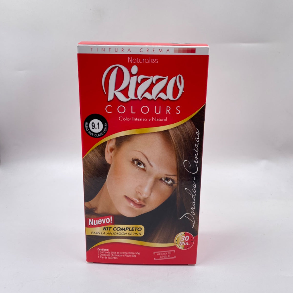TINTURA RIZZO 9.1 RUBIO MUY CLARO CENIZA