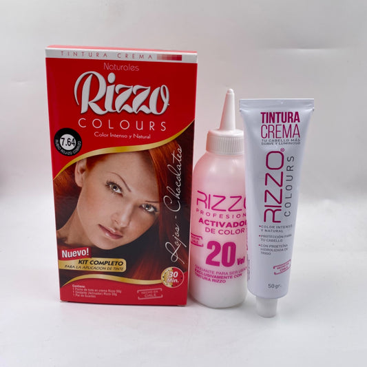 TINTURA RIZZO 7.64 RUBIO ROJIZO COBRIZO