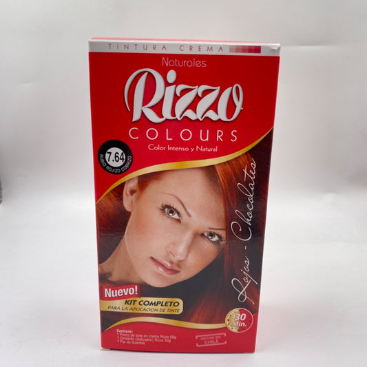 TINTURA RIZZO 7.64 RUBIO ROJIZO COBRIZO