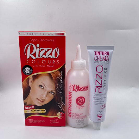 TINTURA RIZZO 4.52 CASTAÑO CAOBA IRISADO