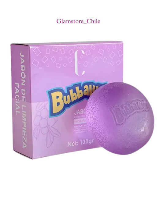 JABON EN BARRA FACIAL COLAGENO Y ACIDO HIALURONICO BUBBALUU