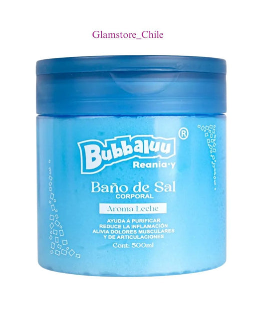 BAÑO DE SAL CORPORAL LECHE BUBBALUU