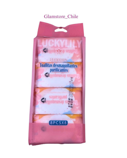 Luckylily Maquillaje Toallas Desmaquillantes 8 pcs