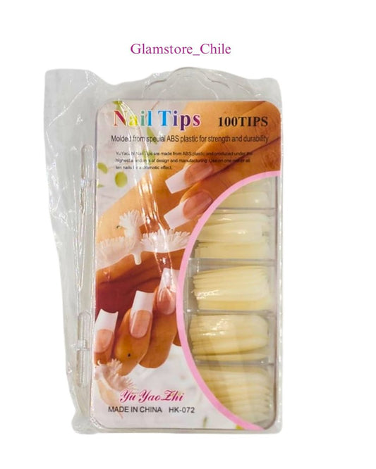 NAILS TIPS (BLANCO) 100 UNIDADES