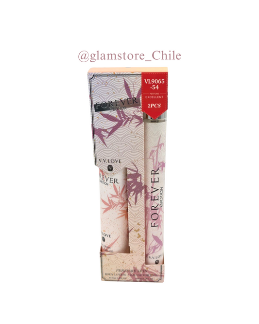 Kit Crema + Perfume Forever Emotion Mujer 30ml (M)