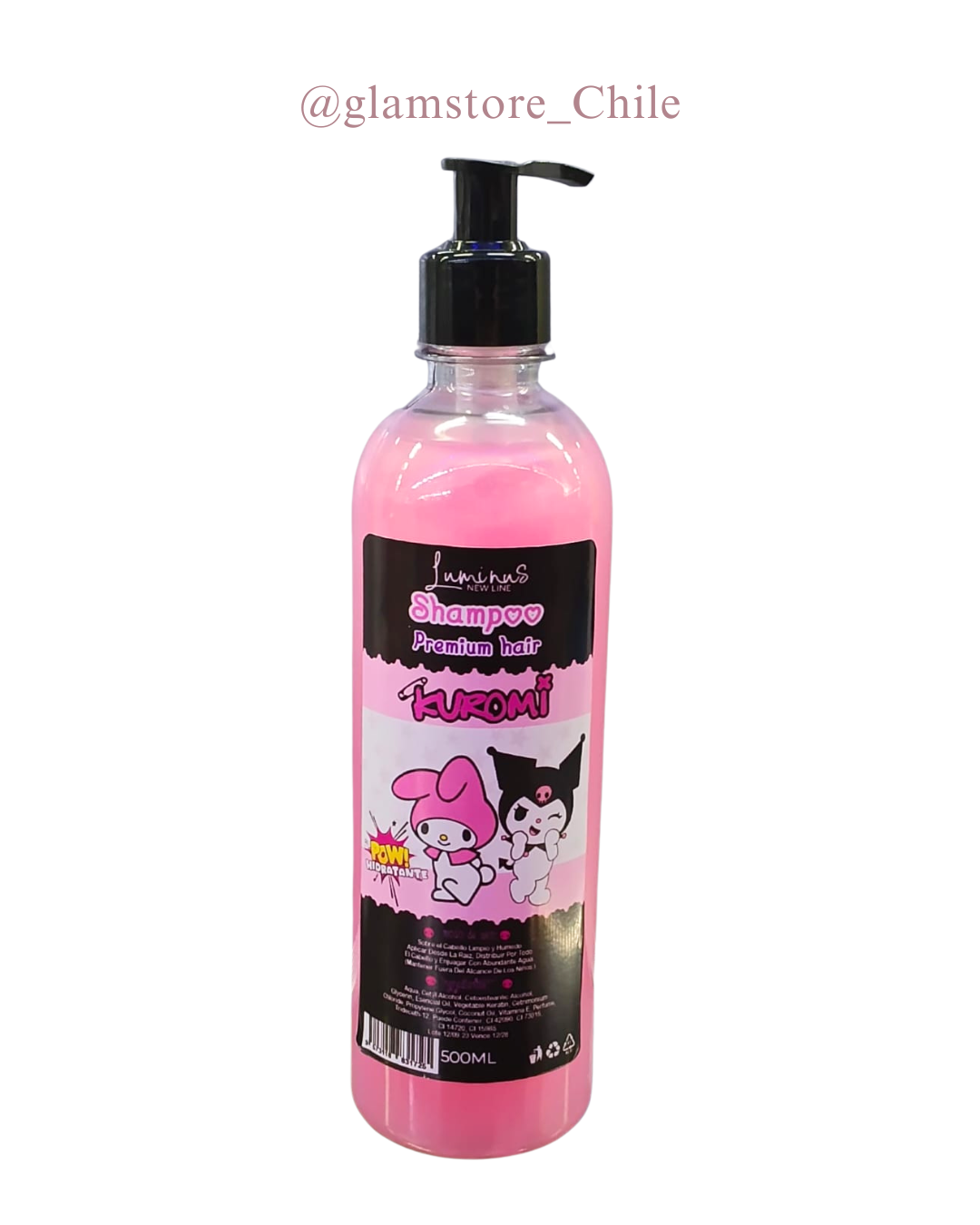Shampoo Melody y Kuromi Luminus 500ml
