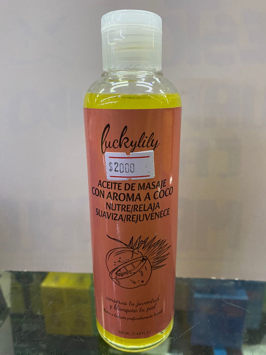 ACEITE DE MASAJE CON AROMA COCO 220ML