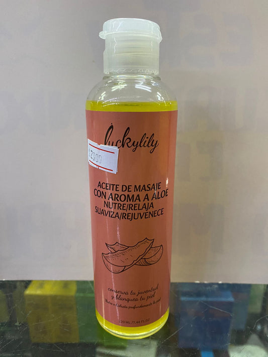 ACEITE DE MASAJE CON AROMA A ALOE VERA 220ML